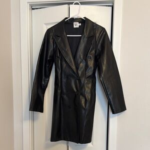 Princess Polly Leather trench coat